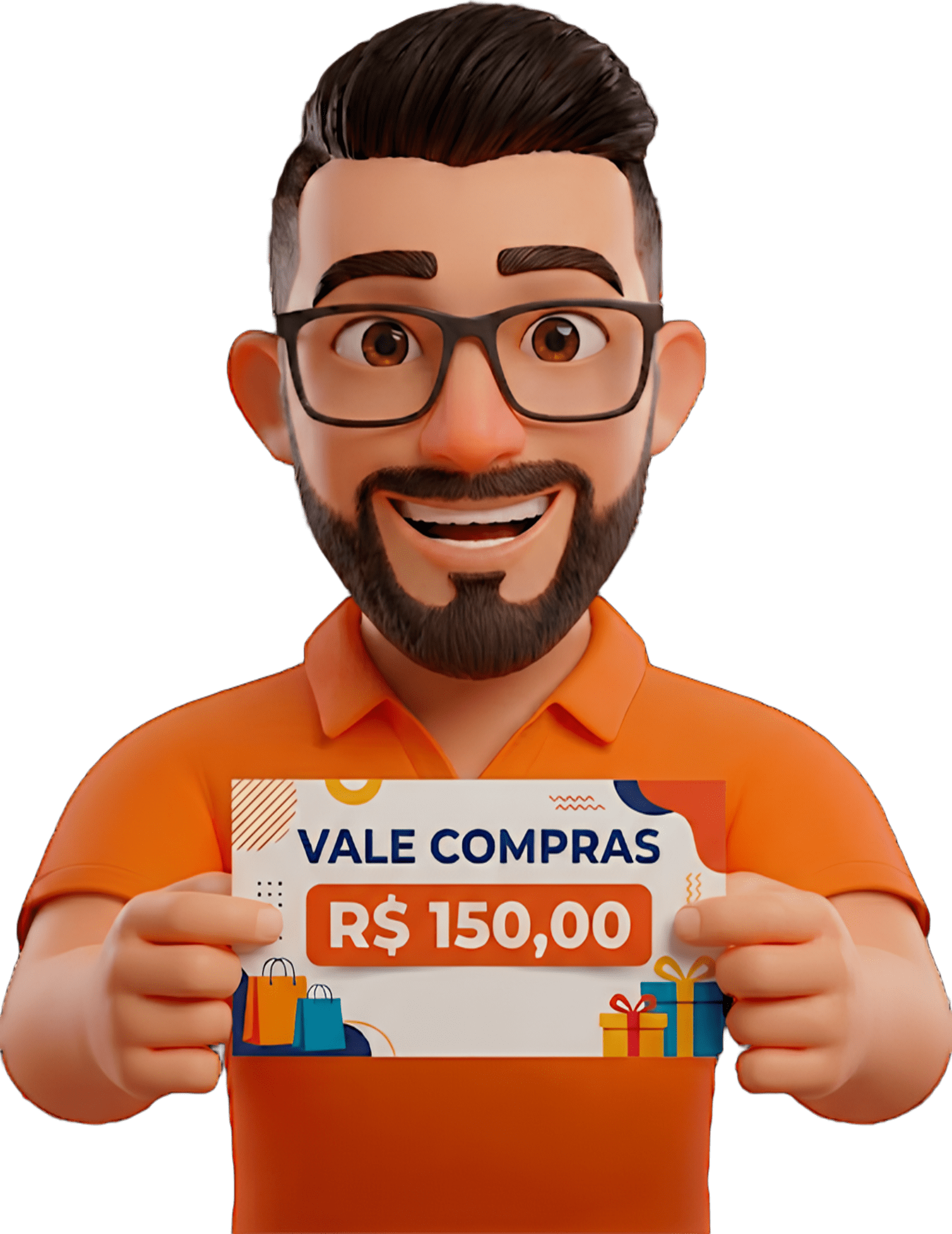 Personagem Vale Compras R$ 150